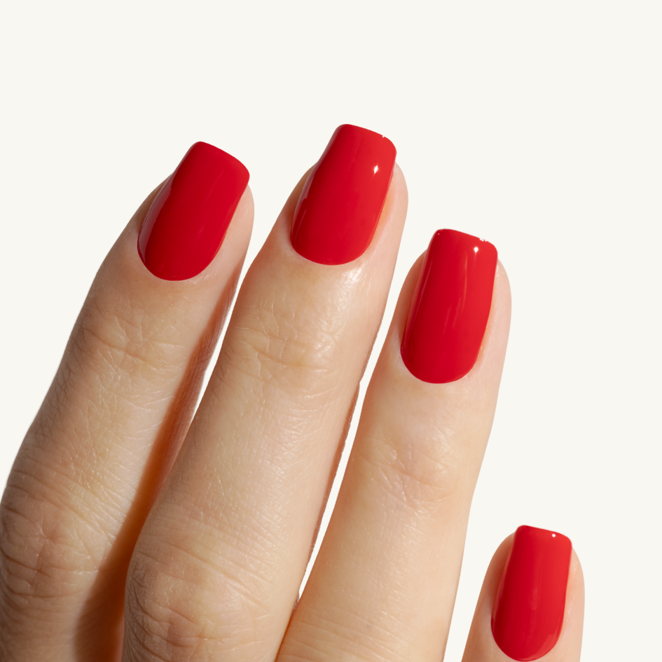 complete manicure kit poppy red