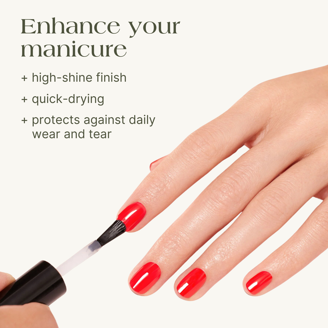 shiny top coat
