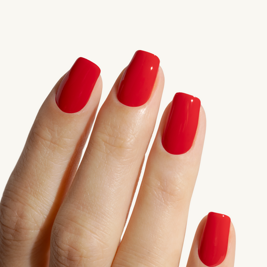 complete manicure kit poppy red